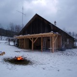 Holzunterstand